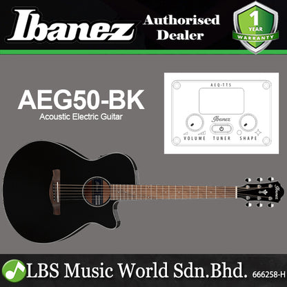Ibanez AEG50 Spruce Top Grand Concert AEG Series Acoustic Electric Guitar