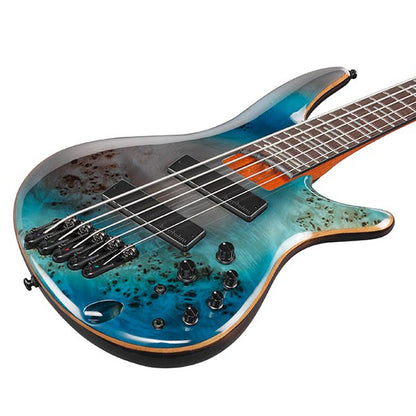 Ibanez SRMS805-TSR 5-String Multi Scale Electric Bass Guitar - Tropical Seafloor