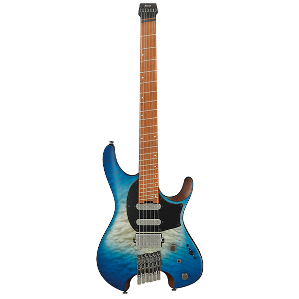 Ibanez QX54QM Quilted Maple Top Electric Guitar with HSS Pickup and Maple Fingerboard - Blue Sphere Burst Matte