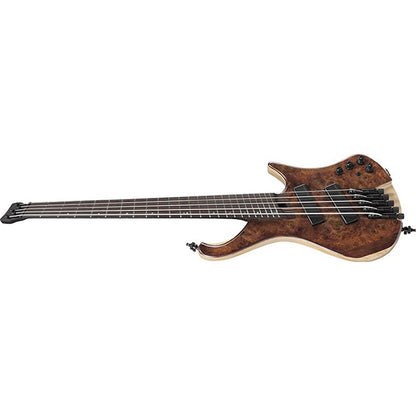 Ibanez EHB1265MS 5 String Ash Body Electric Bass Guitar with Panga Panga Fretboard and Passive Pickup - Natural Mocha Low Gloss
