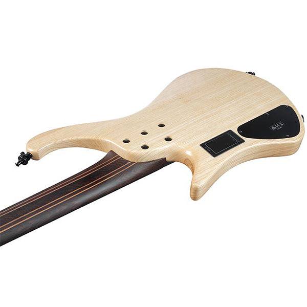 Ibanez EHB1265MS 5 String Ash Body Electric Bass Guitar with Panga Panga Fretboard and Passive Pickup - Natural Mocha Low Gloss
