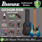 Ibanez QX54QM Quilted Maple Top Electric Guitar with HSS Pickup and Maple Fingerboard - Blue Sphere Burst Matte