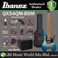 Ibanez QX54QM Quilted Maple Top Electric Guitar with HSS Pickup and Maple Fingerboard - Blue Sphere Burst Matte