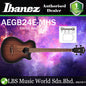 Ibanez AEGB24E 4 String AEG Body Sapele Top Acoustic Bass Guitar with Pickup - Mahogany Sunburst High Gloss