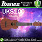 Ibanez UKS100 4 String Soprano Body Acoustic Ukulele - Open Pore Natural (UKS 100)