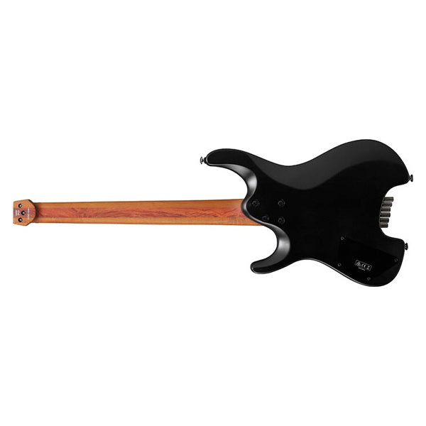 Ibanez QX52 Quest Series Headless Electric Guitar with HSS Pickup and Maple Fretboard - Black Flat