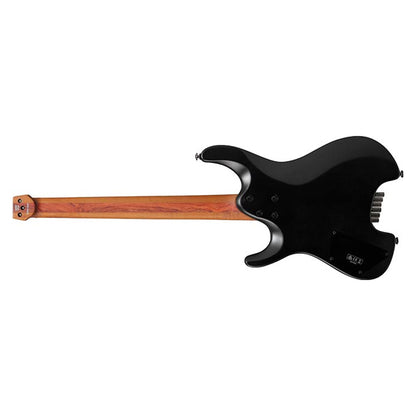 Ibanez QX52 Quest Series Headless Electric Guitar with HSS Pickup and Maple Fretboard - Black Flat
