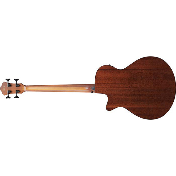 Ibanez AEGB24E 4 String AEG Body Sapele Top Acoustic Bass Guitar with Pickup - Mahogany Sunburst High Gloss