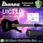 [Discontinued] Ibanez UICT10 4 String Iceman Tenor Acoustic Electric Ukulele with Undersaddle Pickup - Black High Gloss