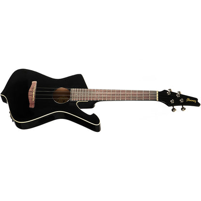 [Discontinued] Ibanez UICT10 4 String Iceman Tenor Acoustic Electric Ukulele with Undersaddle Pickup - Black High Gloss