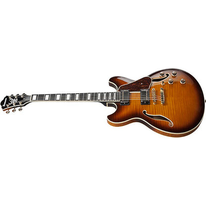 Ibanez  AS93FM Artcore Expressionist Semi Hollowbody Electric Guitar with Ebony Fretboard and HH Pickup - Violin Sunburst (AS 93FM)