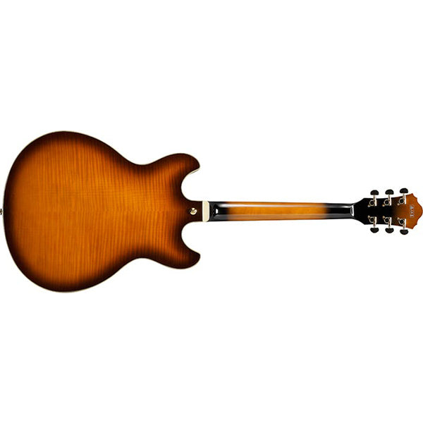 Ibanez  AS93FM Artcore Expressionist Semi Hollowbody Electric Guitar with Ebony Fretboard and HH Pickup - Violin Sunburst (AS 93FM)
