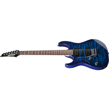 Ibanez GRX70QAL Left Handed Electric Guitar Poplar Body Maple Neck - Transparent Blue Burst (GRX70QAL TBB)