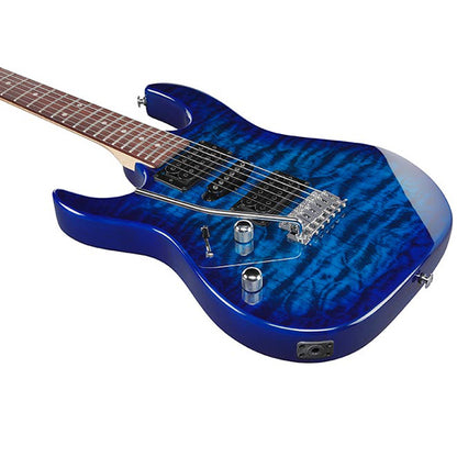 Ibanez GRX70QAL Left Handed Electric Guitar Poplar Body Maple Neck - Transparent Blue Burst (GRX70QAL TBB)