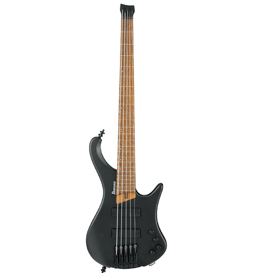[Discontinued] Ibanez EHB1005 American Basswood Body Electric Bass Guitar Bartolini BH2 Pickup with Maple Fretboard - Black Flat