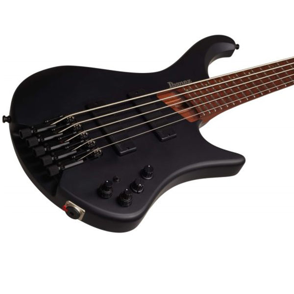 [Discontinued] Ibanez EHB1005 American Basswood Body Electric Bass Guitar Bartolini BH2 Pickup with Maple Fretboard - Black Flat