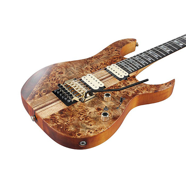 Ibanez RGRTBB21 Baritone Nyatoh Wing Body Electric Guitar with HH Pickup and Ebony Fretboard - Black Flat