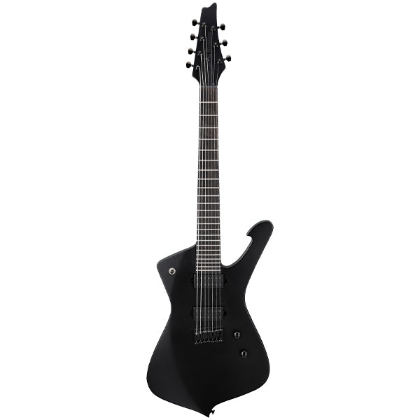 Ibanez ICTB721 Iceman Okoume Body Electric Guitar HH Pickup with Ebony Fretboard and Gig Bag - Black Flat