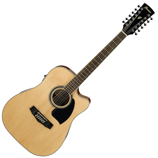 Ibanez PF1512ECE 12 String Dreadnought Cutaway Acoustic Electric Guitar - Natural High Gloss (PF1512ECE-NT)