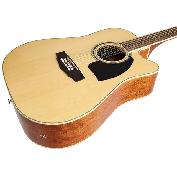 Ibanez PF1512ECE 12 String Dreadnought Cutaway Acoustic Electric Guitar - Natural High Gloss (PF1512ECE-NT)
