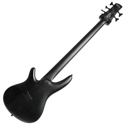Ibanez SRMS625EX 5 String Iron Label Okoume Body Electric Bass Guitar with HH Pickup - Black Flat