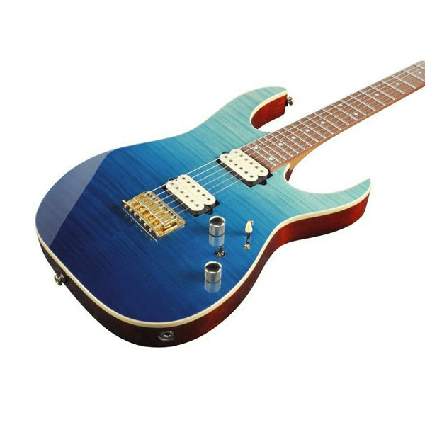 [Discontinued] Ibanez RG421HPFM Nyatoh Solid Body Electric Guitar HH Pickup with Jatoba Fretboard - Blue Reef Gradation
