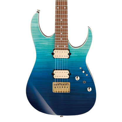 [Discontinued] Ibanez RG421HPFM Nyatoh Solid Body Electric Guitar HH Pickup with Jatoba Fretboard - Blue Reef Gradation