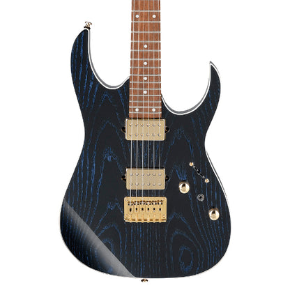 Ibanez RG421HPAH Solid Nyatoh Body Electric Guitar HH Pickup with Jatoba Fretboard - Blue Wave Black
