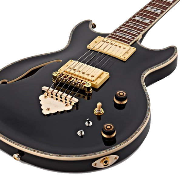 Ibanez AR520H Semi Hollow Body Electric Guitar wIth Jatoba Fingerboard and HH Pickup - Black (AR 520H)