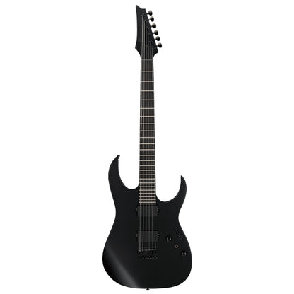 Ibanez RGRTB621 Iron Label Nyatoh Wing Body Electric Guitar with HH Pickup and Ebony Fingerboard - Black Flat