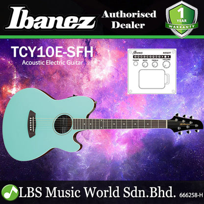 Ibanez Talman TCY10E Spruce Top Acoustic Electric Guitar - Sea Foam Green (TCY10E SFH)