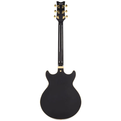 Ibanez AMH90 Artcore Expressionist Hollowbody Electric Guitar with Ebony Fretboard and HH Pickup - Black (AMH 90)
