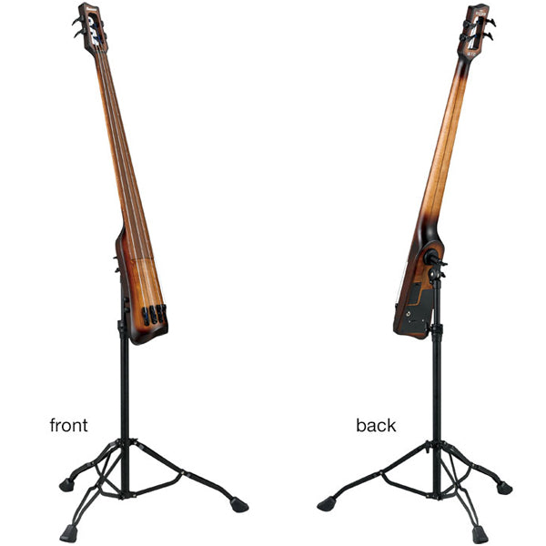 Ibanez UB804 4 String Maple Body Upright Fretless Electric Bass with Piezo Pickup - Mahogany Oil Burst