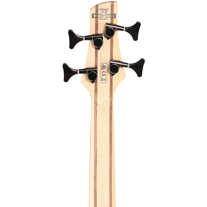 Ibanez SR300E 4 String Electric Bass Guitar With Mahogany Body Maple - Pink Gold Metallic (SR300E PGM)