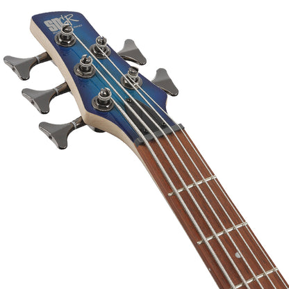 Ibanez SR375E 5 String Electric Bass Guitar Solid Maple Body - Sapphire Blue (SR375E SPB)