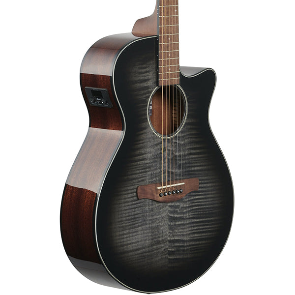 Ibanez AEG70 Acoustic Electric Guitar With AEG Body Nyatoh Neck - Transparent Charcoal Burst High Gloss (AEG70 TCH)