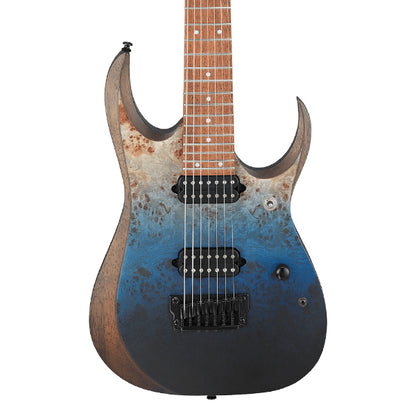 Ibanez RGD7521PB 7 String Solid Nyatoh Body ELectric Guitar HH Pickup with Jatoba Fretboard - Deep Seafloor Fade Flat