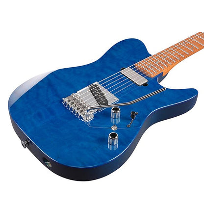 [Discontinued] Ibanez AZS2200Q Alder Body Prestige Electric Guitar with SH Pickup and Gotoh Tremolo - Royal Blue Sapphire