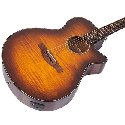 Ibanez AEG70 Acoustic Electric Guitar With AEG Body Nyatoh Neck - Vintage Violin High Gloss (AEG70 VVH)
