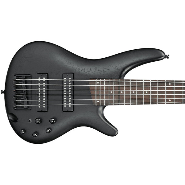 Ibanez Standard SR306EB 6 String Electric Bass Guitar With Mahogany Body Maple Neck - Weathered Black (SR306EB WK)