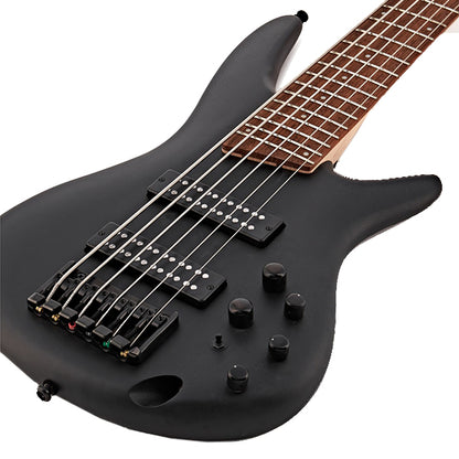 Ibanez Standard SR306EB 6 String Electric Bass Guitar With Mahogany Body Maple Neck - Weathered Black (SR306EB WK)