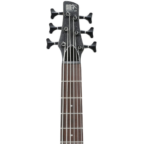 Ibanez Standard SR306EB 6 String Electric Bass Guitar With Mahogany Body Maple Neck - Weathered Black (SR306EB WK)