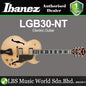 Ibanez LGB30 Spruce Top Hollowbody Electric Guitar HH Pickup with Bound Ebony Fretboard