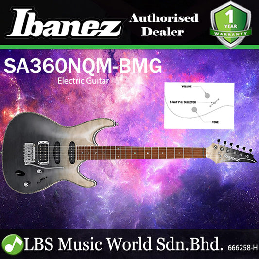 Ibanez SA360NQM Electric Guitar With Okoume Body Maple Neck - Black Mirage Gradation (SA360NQM BMG)