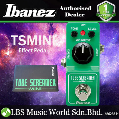 Ibanez TSMINI Mini Tube Screamer Overdrive Guitar Effect Pedal (TS MINI)
