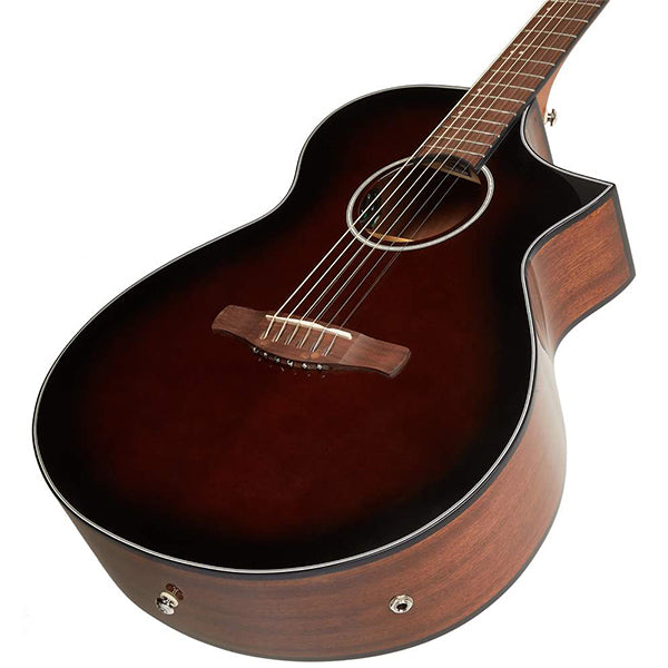 Ibanez AEWC11 Grand Concert Acoustic Electric Guitar With Spruce Top Nyatoh Neck - Dark Violin Sunburst (AEWC11 DVS)