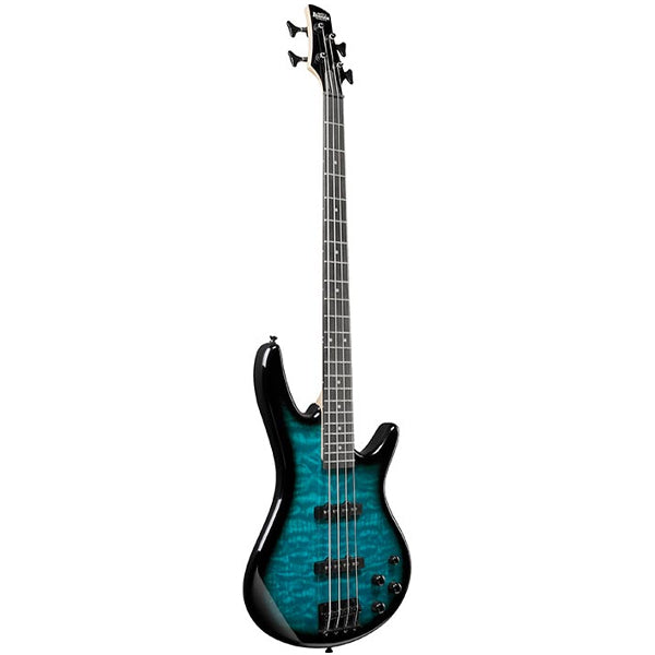 Ibanez GSR280QA 4 String Electric Bass Guitar - Transparent Marine Sunburst (GSR280 QA)