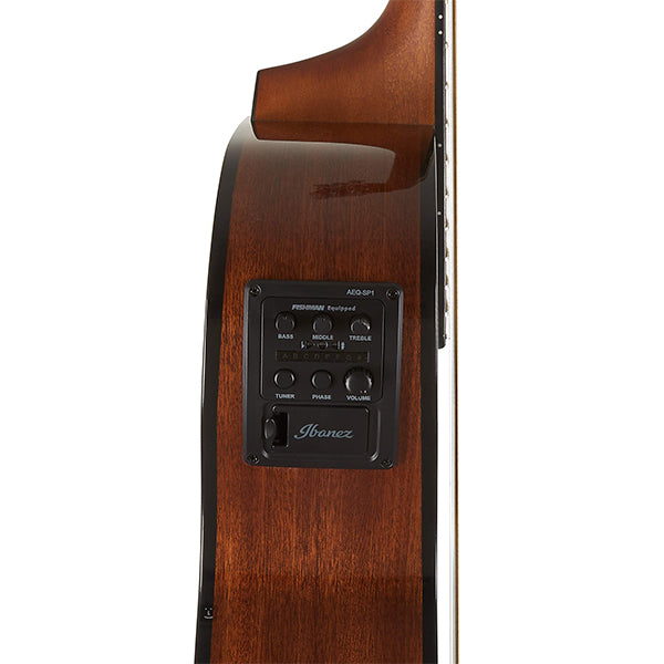 Ibanez AEWC11 Grand Concert Acoustic Electric Guitar With Spruce Top Nyatoh Neck - Dark Violin Sunburst (AEWC11 DVS)