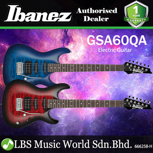 Ibanez GSA60QA Gio Series Electric Guitar HSS Pickup with Tremolo (GSA60 QA)
