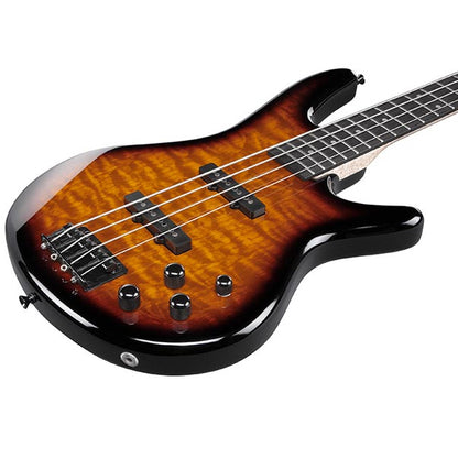 Ibanez GSR280QA 4 String Electric Bass Guitar with Okoume Body and Purpleheart Fretboard (GSR280 QA)